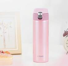 Tiger MMJ-A48C 480ml One-Touch Pop-Up Lid Insulated Mug, 304 Stainless Steel, One-Handed Quick Opening And Closing, Long-Lasting Hot And Cold Insulation, Portable Design, Peach Mousse PB. - Peach Mousse PB - View 7