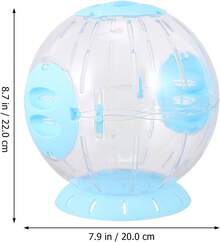 NUOBESTY Pelota de Ejercicio para Hámster Transparente de Bola Deportiva Antideslizante y Fácil de Limpiar Juguete Interactivo para Entrenamiento y Entretenimiento de Mascotas Pequeñas - 1 - Ver 6