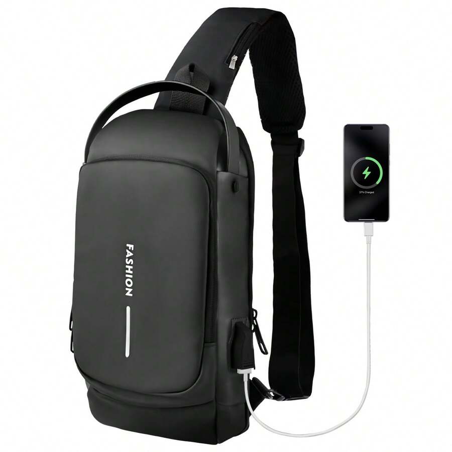 YC-HOGAR Men Crossbody Bags - Black - View 1