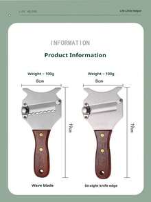 1 Piece Of Stainless Steel Truffle Shaver With Wooden Handle, Stainless Steel Cheese Shaver, Bull-Shaped Chocolate Shaver, Cheese Shaver Knife, Kitchen Household Peeler, Suitable For Butter, Chocolate, Cheese, Vegetables And Fruits.