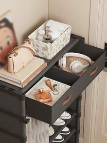 1pc Household Multi-Layer Shoe Rack With Curtains, Shoe Cabinet, Storage, Display Rack, With Drawers, With Curtains Shoes Storage Cabinet, Large Capacity Shoe Cabinet For Indoor And Outdoor Use, Suitable For Doorways, Household, Indoor, Festival Gifts, Christmas Gifts, Children's Gifts - Multicolor - View 4