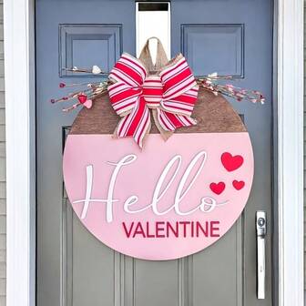 情人节花环装饰、情人节门挂、户外装饰、墙饰，为您的家增添乐趣！