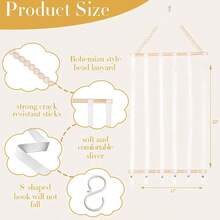 WSXC Bow Organizer For Girls Hair Bows Baby Headband Holder For Women Hair Headband Organizer For Girls Hair Bows Display Hair Bow Hanging For Nursery Room White - White05 - 查看 3