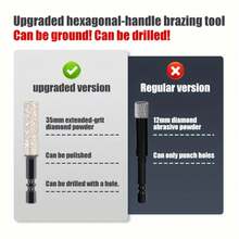 4pcs/Set 6/8/10/12mm Hex Shank Wet/Dry Diamond Drill Bits, Integrated Drilling & Polishing, Suitable For Tiles, Marble, Slate And Other Ceramic Materials