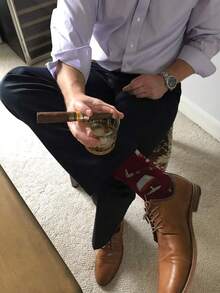 Hot Sox - Calcetines conversacionales para hombre - Albaricoque - Ver 9