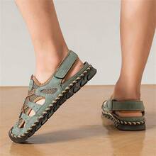 Men's Plus Size Sandals, Outdoor Casual Shoes, Unisex Sandals - Army Green - View 6