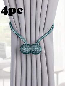 1pc/2pcs/4pcs Modern Minimalist Headphone Shaped Curtain Magnetic Tie Backs, Suitable For Curtain Fixing, Multiple Color Options - Multicolor - View 31