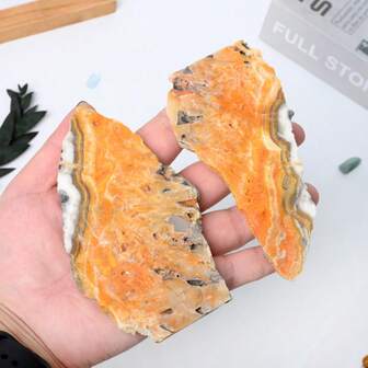 Natural Topaz Slices, Stone Slices, Natural Stone Ornaments, Holiday Gifts, Creative Decorations