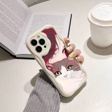 Funda de Teléfono Suave con Impresión de Olas Crema para X a la Serie 16, Funda de Teléfono a Prueba de Golpes, Regalo Lindo para Chicas, Funda de Teléfono con Olas Crema, Funda de Teléfono de Navidad, Funda de Teléfono de Halloween, Funda de Teléfono Linda, Regalo de Vacaciones, Diseño de Moda, Funda Elegante, Impresión, Funda Duradera, Cubierta a Prueba de Golpes, Amantes de, Chicas Adolescentes - Negro - Ver 5
