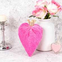 Adornos de corazón de terciopelo para San Valentín, despedidas de soltera y aniversarios de boda. - Burdeos - Ver 1