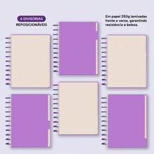 Disco Notebook + Iscool Hardcover 140 Sheets Smart Solid Colors - Lilac - View 6