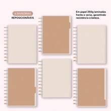 Disco Notebook + Iscool Hardcover 140 Sheets Smart Solid Colors - Light Beige - View 6