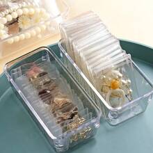 45 Pieces 3 Sizes Transparent Jewelry Zipper Bags - Rustproof Self-Sealing Waterproof Plastic Bags, Suitable For Rings, Earrings, Necklaces - Portable Travel Storage Box, Scratch-Resistant Protective Design, Semi-Transparent Inner Lining, Earring Bags, Ring Organizer, Compact Design, Durable Material, Small Storage Box, Frequent Travelers - 45 Transparent Pieces - View 8
