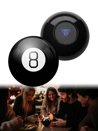 Mystic 8 Ball - Floating Answer Design, Question, Shake, Flip,20 Mysterious Responses, Classic Design And Nostalgic Sentiment, Creative Divination Toy, Retro Shape Suitable For Friends, Family Gatherings And Travel