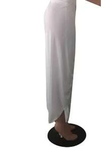 Flowy Split Yoga Pants For Women High Slit Harem Pants Plus Size Wide Leg Lounge Pants Summer Beach Loose Trousers,Winter Clothes For Women,Leggings For Women, Fall Clothes For Women Christmas Gifts - trắng - Xem 4