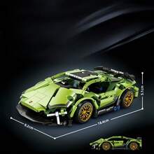 一套 1:20/1000 片赛博朋克风格遥控赛车积木，酷炫 V12 超级跑车，遥控车组装，黑色勇士遥控积木车，收藏级黑色遥控赛车积木套装，收藏玩具礼品，赛博朋克黑色 V12 积木遥控组装玩具，附带收纳盒，是圣诞节、复活节、新年、情人节送给亲朋好友的绝佳礼物。