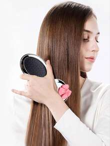 Foldable Travel Hair Brush With Detachable Mirror, Pocket Mirror, Compact Folding Design, Massage Brush, Suitable For Fitness, Travel, Handbag, Swimming And Other Occasions - Multicolor - View 8