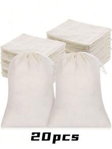 10/5 أكياس بسحاب، أكياس شاي قابلة لإعادة الاستخدام، أكياس توابل للطهي، حساء/أعشاب/شاي أوراق مفرقعة، أكياس قماشية طبيعية صغيرة لتصفية الجبن، أكياس معطرة فارغة للعودة إلى المدرسة - متعدد الألوان - مشاهدة 10