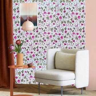1 Roll Of Self-Adhesive Wallpaper, Rose Floral Pattern Self-Adhesive Contact Paper, Tear Off And Stick, Removable Living Room, Kitchen, Bedroom, Dormitory Wallpaper, Furniture Renovation Wallpaper, Autumn Aesthetic Wallpaper
