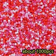 1000pcs 1.6mm Japan Delica Seed Bead Glazed Luster Colors Seed Bead Accessories For Needlework DIY Jewelry Making Earring Bracelet - Millet Pearl - View 12