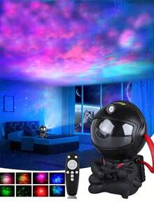 USB Powered Astronaut Projector With Colorful Starry Night Light - Modern Space Theme Bedroom Decor, Birthday Or Holiday Gift, Dream Room Decoration, Party Decor Light, Bar Decor Light - Multicolor - View 12