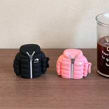 Wireless Bluetooth Earphone Case, Silicone Material Compatible With Apple Earphone 1 2 3 4 Pro Pro2 Pro3, Interesting Down Jacket Design, Apple Earphone Charging Case Anti-Drop Cover - Multicolor - View 3