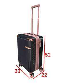 New Model Travel Suitcase!! With Anti-Theft Zipper! - Black and White - View 13