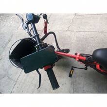 BASE SOPORTE DE METAL PARA BICI MOTO SCOOTER ideal CASA VIAJE OFICINA AVENTURA TRABAJO UNIVERSAL - Negro - Ver 2