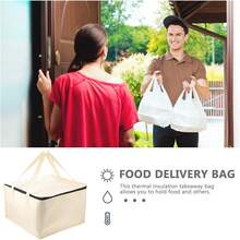 Cabilock Bolsa Térmica Aislante Para Alimentos Ideal Para Picnic Y Comida Caliente Bolsa De Aislamiento Para Pasteles Y Pizza Diseño Duradero Y Práctico - 1 - Ver 8