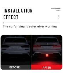 19颗LED三角形汽车尾门刹车灯倒车转向灯遥控适用于轿车、卡车、越野车