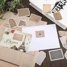 JIEYAO 80 Pcs Vintage Scrapbook Paper Stickers, Retro Label Stickers For ScrapbooFKing, Aged Writing Paper Stickers Aesthetic Junk Journal Supplies Aesthetic Stickers In Brown Tones For DIY Crafts,Brown - Brown - View 8