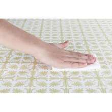 Yellow Gold Patterned Fits Tables Up To 55inch To 60inch Inch Round Tablecloth Elastic Large Round TableCover Wedding Plastic Vinyl Fitted Table Cloth Flannel BacFKing Outdoor Party,One-Size,GoldPatterned60inchRound - GoldPatterned60inchRound - View 3