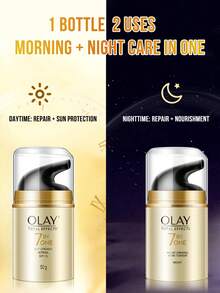 Olay TOTAL EFFECTS 7 In One Multi-Function Cream, Available With 14/50g, 7-In-1 Solution For Redness/Pores/Oiliness/Dullness, Lightweight Non-Greasy Texture, High-Purity Niacinamide + Vitamin For Instant Hydration & Brightening, Daily Care To Reveal Radiant, Smooth Skin & Fade Wrinkle, Essential Item For Daily Facial Skin Caring