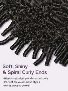 CURLYME 缅甸卷发抽绳半头假发，真人发丝，180%密度，无缝翻转式假发，无蕾丝，无胶水，新手友好，自然外观，日常佩戴，16-28英寸 - SNatural - 查看 5