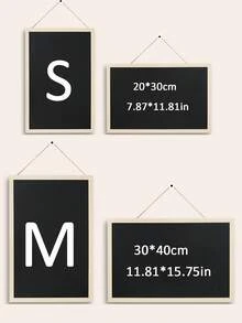 1pc Magnetic Chalkboard Makeup Organizer, Magnetic Chalkboard Wall, Fridge Magnet Display Board, Makeup Wall Chalkboard, Chalkboard Wall Organizer, Memo Board, Decorative Magnetic Photo Wall, Small Chalkboard For Writing - Black - View 8