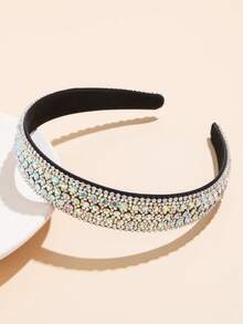 1pc Shiny Rhinestone Decorated Korean Style Headband Head Accessories Hairband Beauty Home Hair Accessories - FG485-aB - View 4