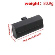 PU Leather Sunglasses Case, Car Sun Visor Sunglasses Clip, Magnetic Glasses Storage Box, Car Interior Accessories, Car Glasses Box, Eyeglass Frames, Sunglasses Clip, Card Holder, Universal Multi-Function Car Accessories