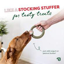 Benebone Peppermint Ring – Limited Edition Holiday Flavor, Durable Chew Toy For Aggressive Chewers, Made In USA, Small,Small - 小的 - 查看 5