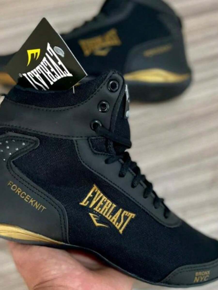 Training Boots Fitness Boxing For Women And Men Exclusive Sports Gym Training Promotion - 黑色和金色 - 查看 1