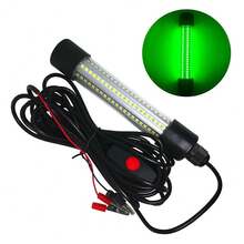 12V-24V LED Submersible Underwater Fishing Light -LED Night Bait Detector Attracts Fish, Crabs, Shrimp, Squid ,Durable Saltwater-Resistant Design - Transparent - View 5