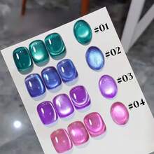 10毫升/瓶 秋季美甲 秋夜月光猫眼凝胶指甲油套装 2025新款 红棕色美甲 法式美甲 美白闪光磁性玻璃珠猫眼指甲油凝胶 黑色美甲 UV灯美甲 美甲用品 美甲艺术 圣诞美甲 - 彩色 - 查看 22