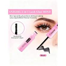 2-In-1 Lash Bond And Seal (1pc) - 5ml Bond + 5ml Seal Strong Hold Cluster Lash Glue For DIY Lash Extensions - màu đen - Xem 4