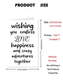 Romantic Valentine's Day Card With Sincere Confession - Funny Anniversary Card | Romantic Birthday Card Gift For Your Beloved Him/Her | Perfect Valentine's Day Gift-1PC - Multicolor - View 5