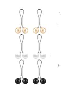 12/6/4/1 pièce/Set Clips pour hijab musulman, épingles à hijab décorées de perles, broche anti-glissement, foulard, châle, épingle fixe pour femme, clip pour foulard, broche de mode en perle, accessoires de bijoux pour femme - Multicolore - Voir 16