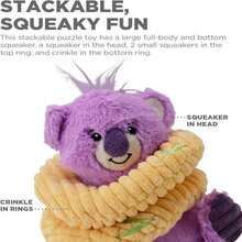 Outward Hound Ringamals Koala Interactive Plush Dog Toy Puzzle - ColorB - 查看 5