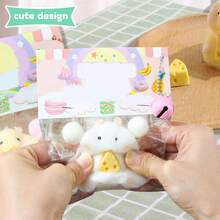 1pcs-Handmade Hamster Toys Ultra Soft Squishy Fidget Toys Squeeze Toys For Stress Relief (Hamster Yellow) - chuột đồng - Xem 6