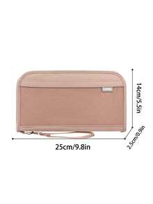 新款RFID屏蔽护照包，防水旅行收纳包，可装多本护照，旅行票卡证件收纳包，亲肤材质拉链长款护照夹，可拆卸腕带，旅行必备旅行用品旅行收纳包旅行钱包护照夹 - 彩色 - 查看 13