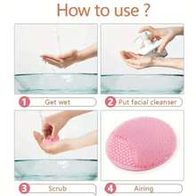 1pc Soft Silicone Baby Bath Brush - Gentle SkinSoother Massage Scrubber - Ideal Bath Essential For Moms, Nails-Friendly Design