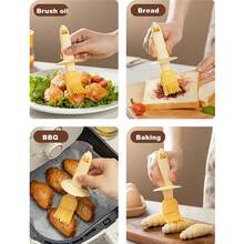 6.8oz Glass Oil Bottle With Brush, Cooking, Baking, BBQ Oil Dispenser Bottle With Brush For Precise Oil Pouring And Drizzling - Multicolor - View 7