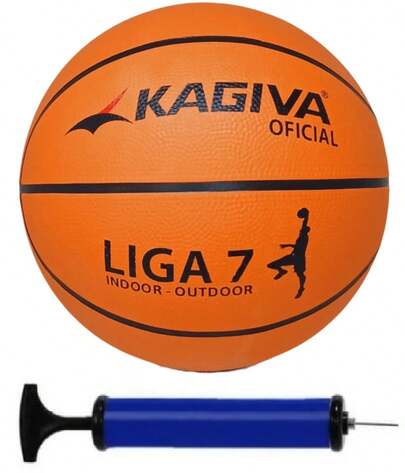Bola de Basquete Kagiva Oficial + Bomba de Ar